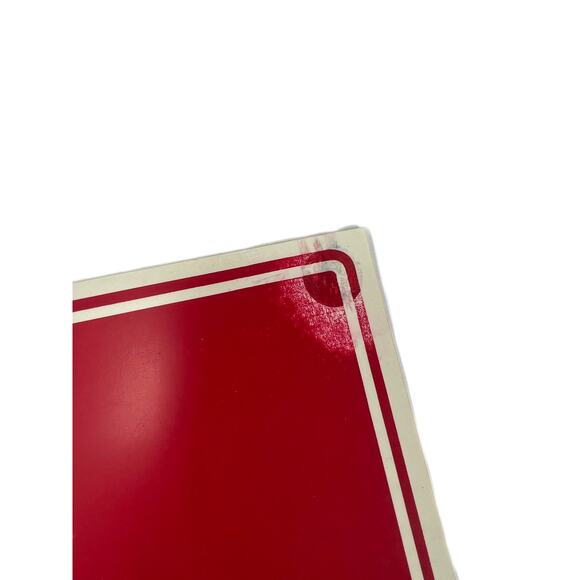 Vintage Wall Decor - Plastic Novelty Sign - No Smoking - Nassco - Red and White - Picture 3 of 4